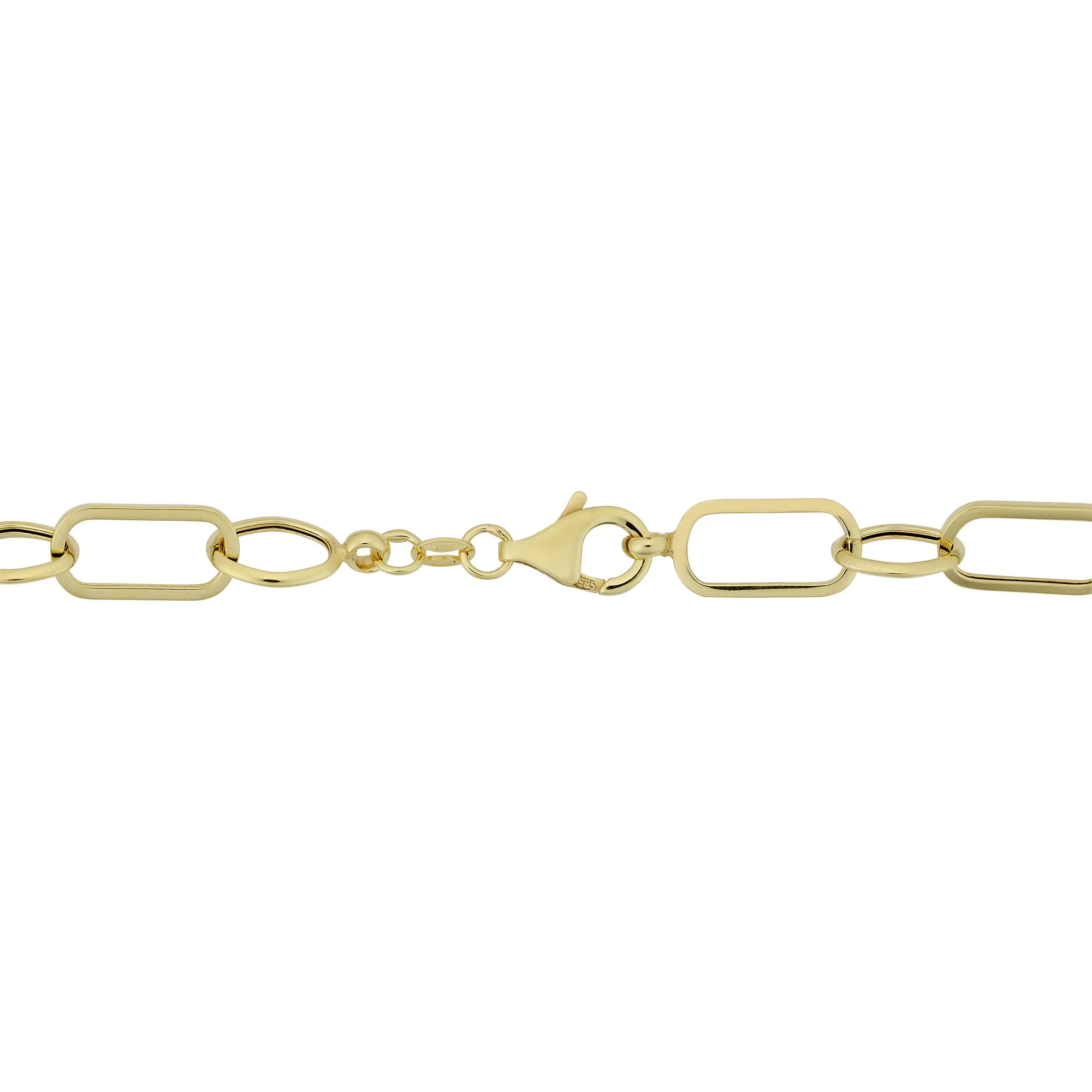 14k Yellow Gold Multi Link Womens Bracelet, 7.5