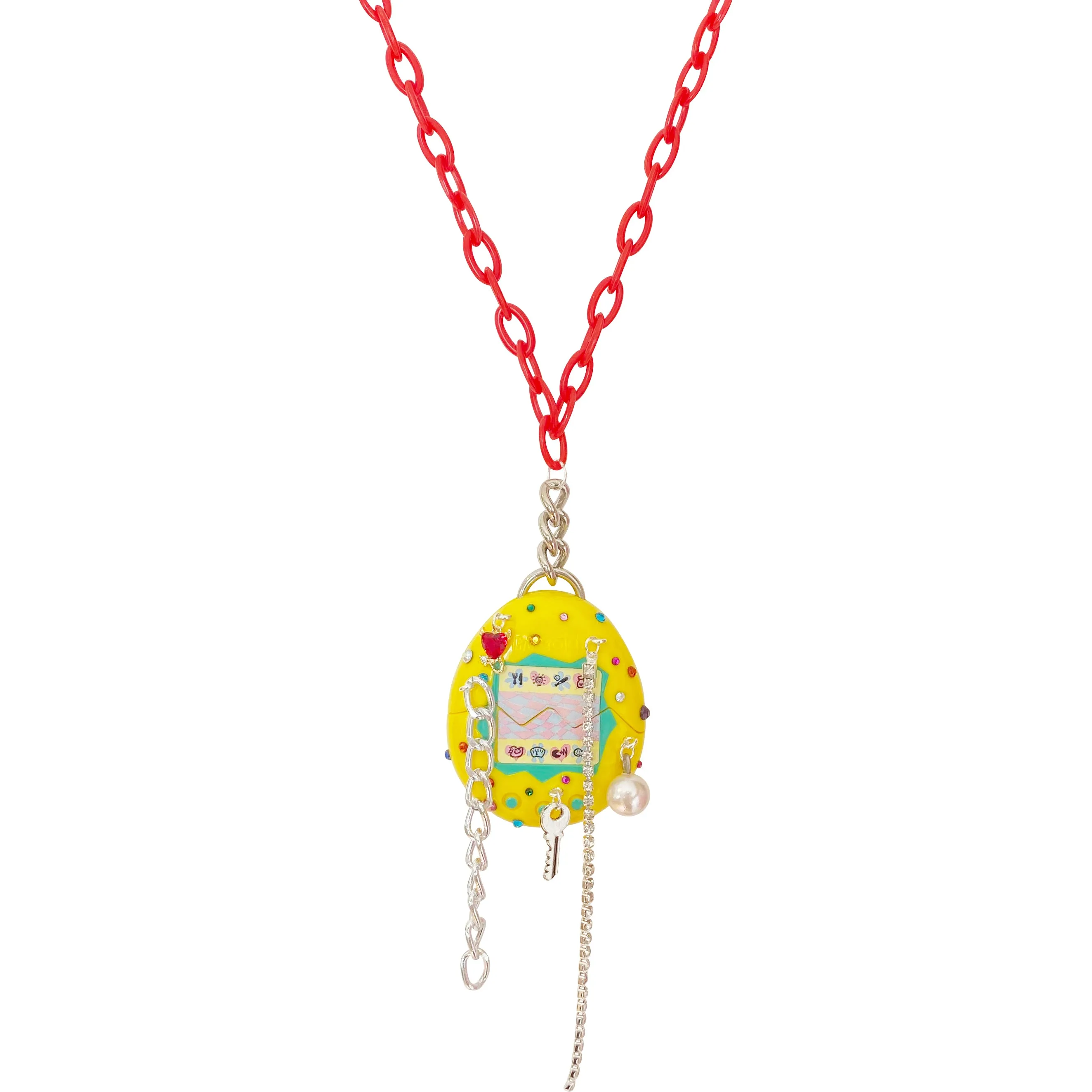 1997 Vintage Tamagotchi Charm Necklace