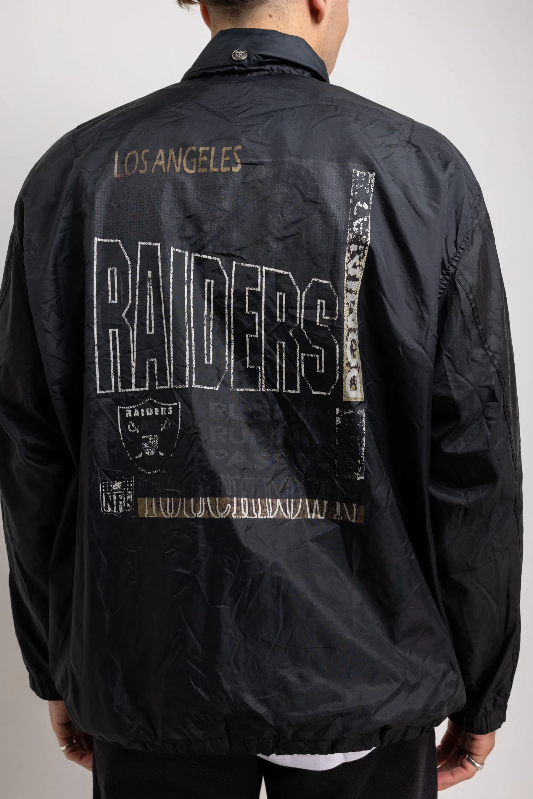 80's RARE Los Angeles Raiders NFL Coaches Jacket L/XL