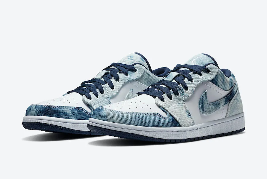 Air Jordan 1 Low Washed Denim Midnight Navy White CZ8455-100