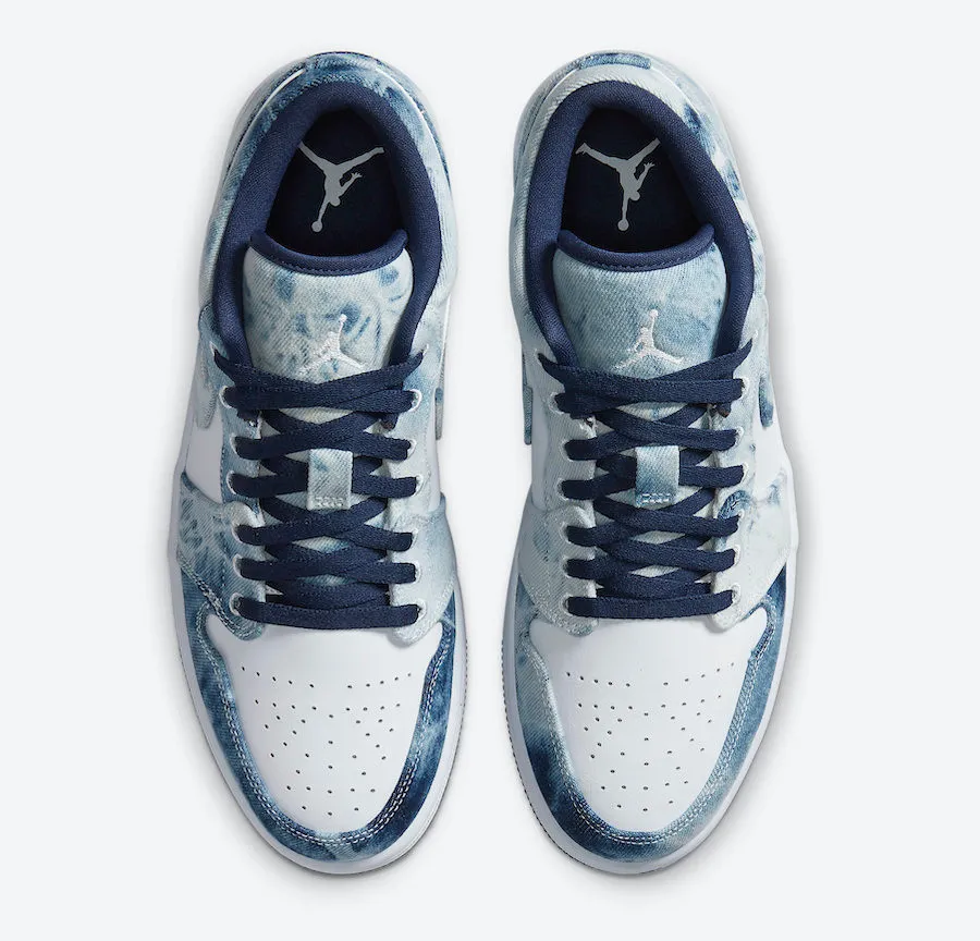 Air Jordan 1 Low Washed Denim Midnight Navy White CZ8455-100