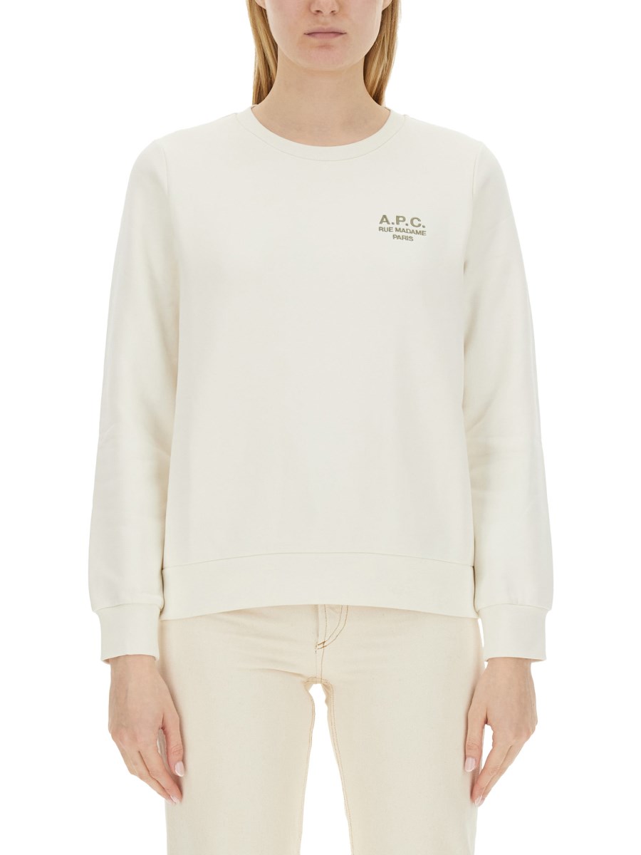 A.P.C.    COTTON SWEATSHIRT WITH LOGO