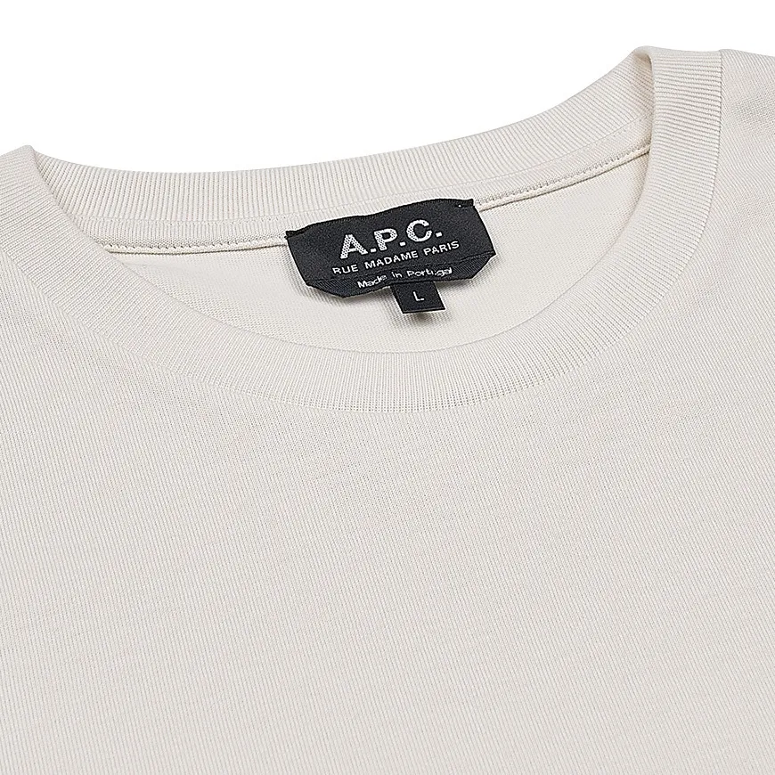 A.P.C.  |Crew Neck Unisex Street Style Plain Cotton Short Sleeves