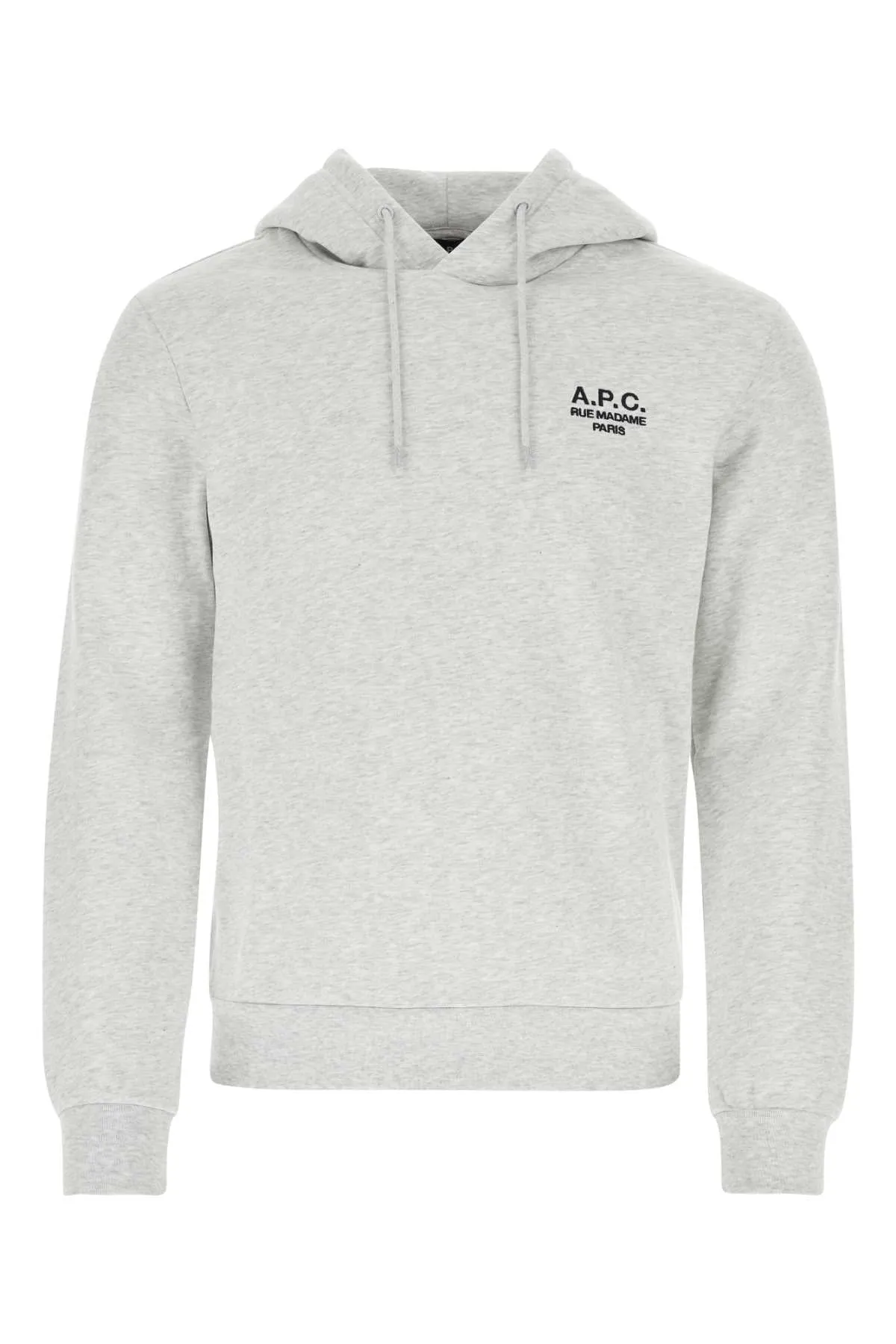 A.P.C. Melange Grey Cotton Sweatshirt