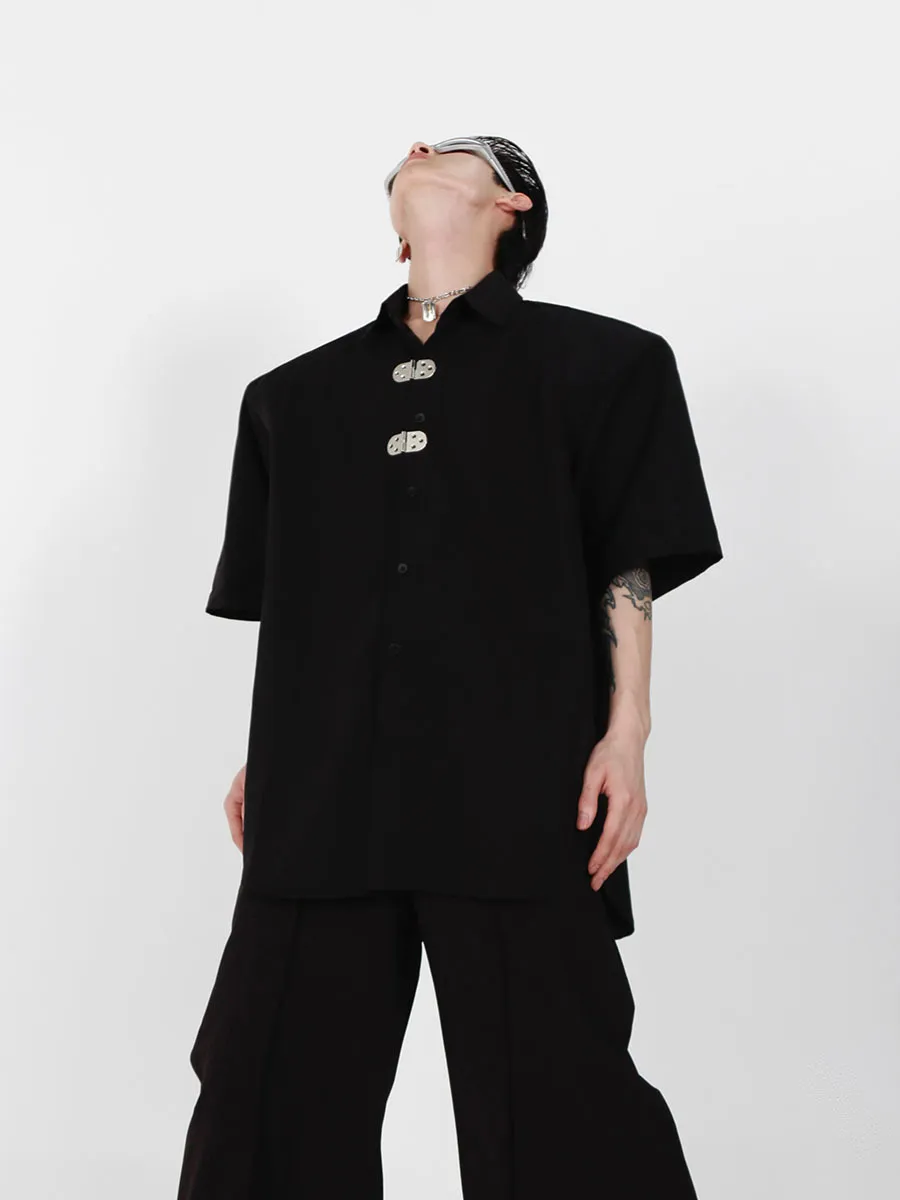 Argue Culture  |Unisex Street Style Plain Short Sleeves Oversized Logo