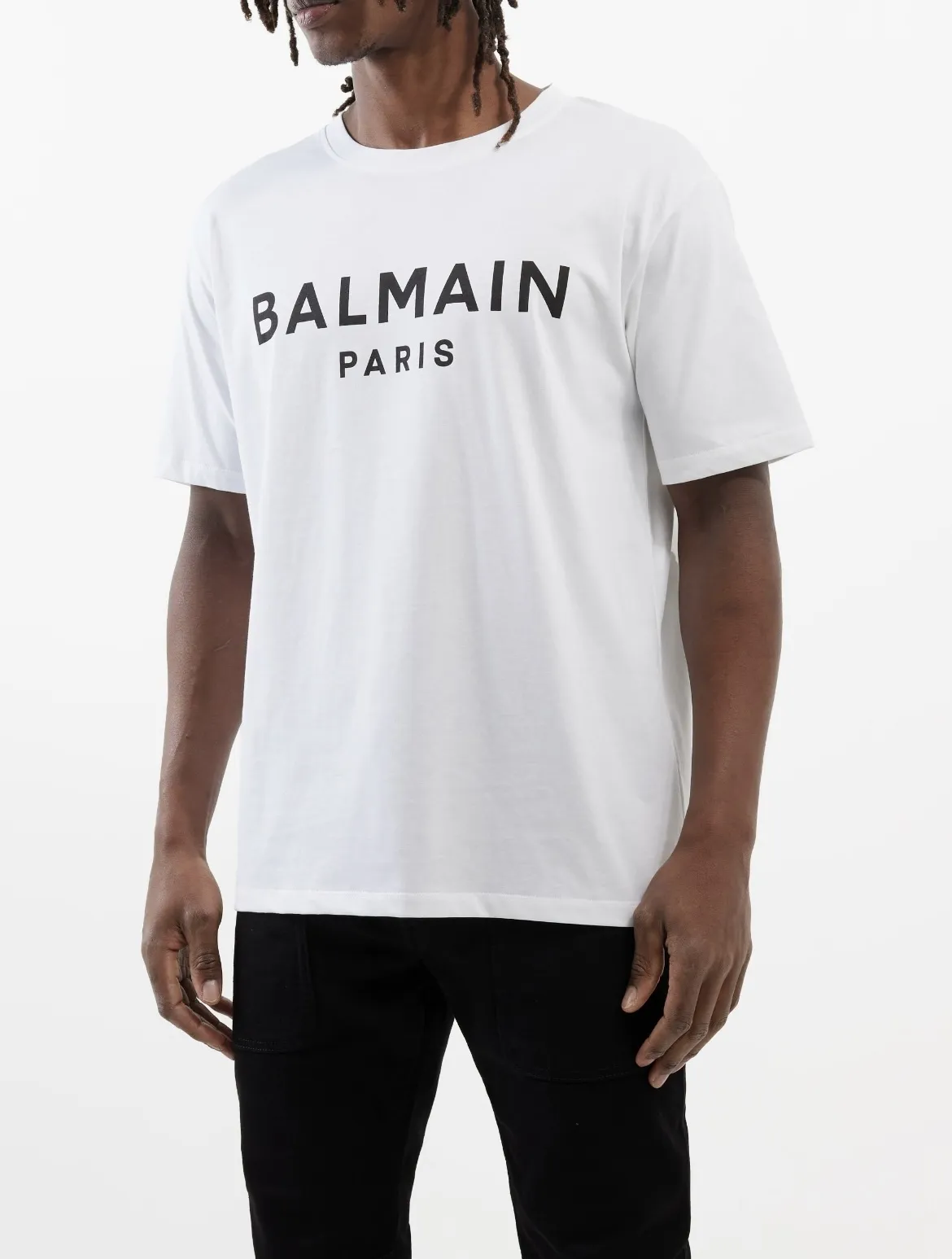 BALMAIN  |Crew Neck Cotton Short Sleeves Logo Luxury