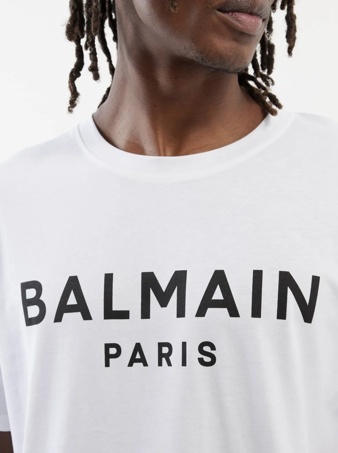 BALMAIN  |Crew Neck Cotton Short Sleeves Logo Luxury