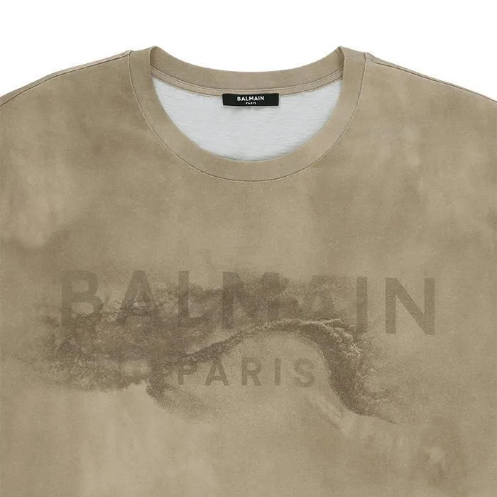 BALMAIN  |Crew Neck Unisex Street Style U-Neck Plain Cotton