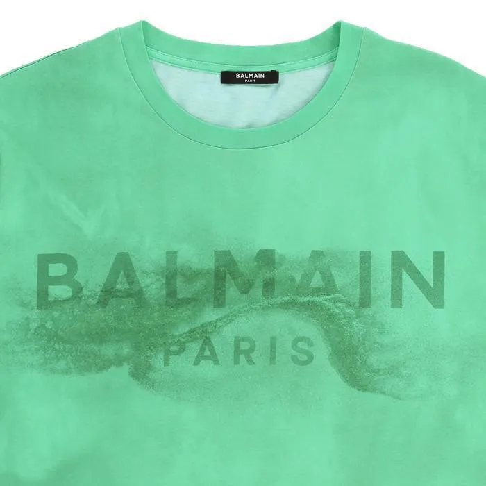 BALMAIN  |Crew Neck Unisex Street Style U-Neck Plain Cotton