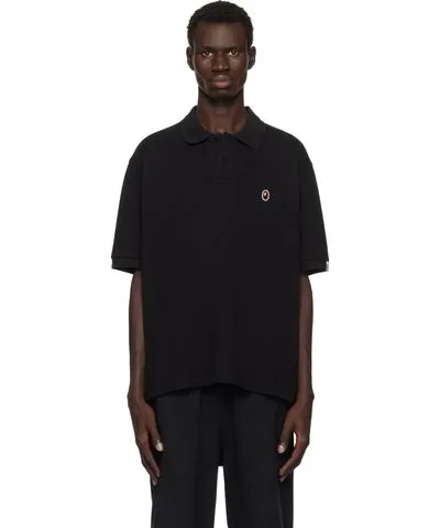 BAPE Black Ape Head One Point Relaxed Fit Polo