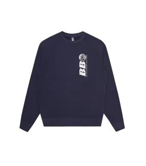 BB ASTRO REPEAT LOGO CREWNECK - NAVY