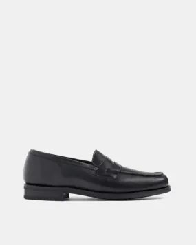 Black Soft Leather Loafer