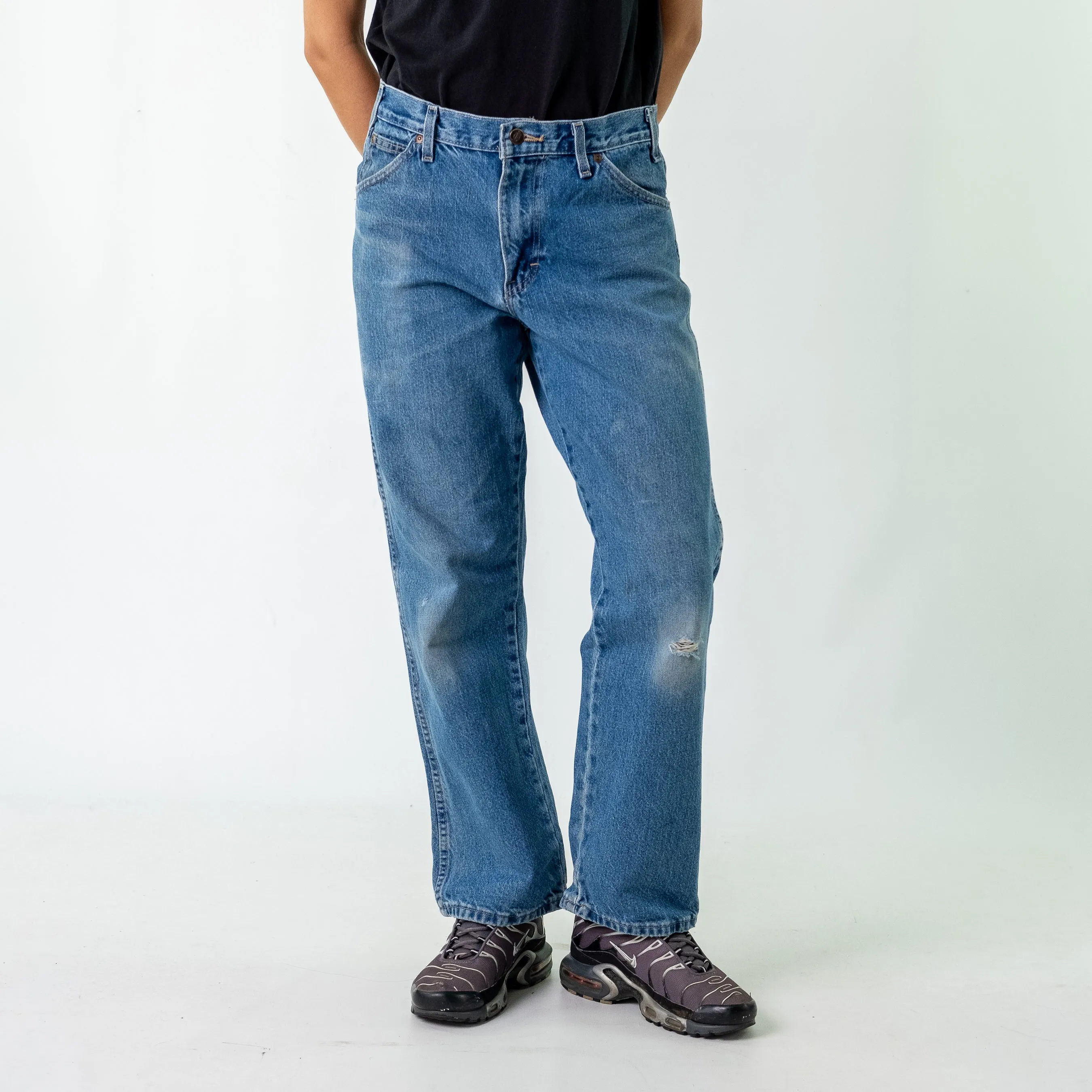 Blue y2ks Dickies Denim Carpenter Jeans Baggy Pants (31x30)