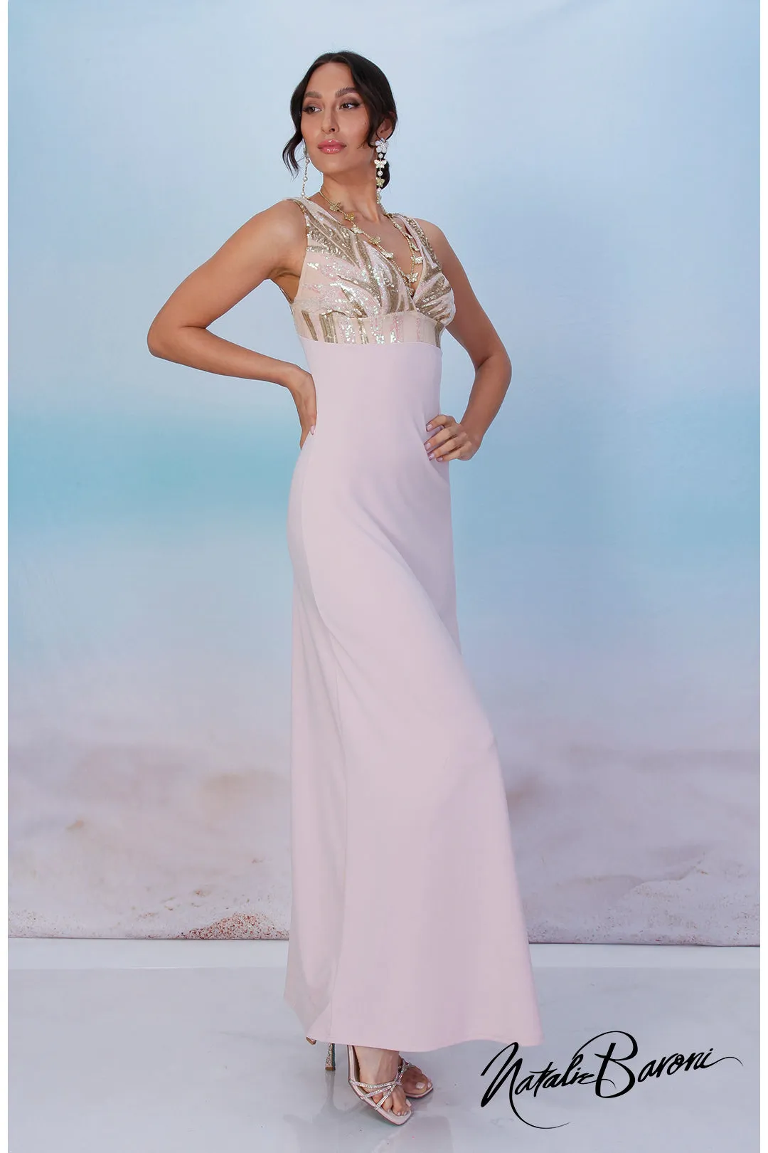 Blush Long Dress - La Scala