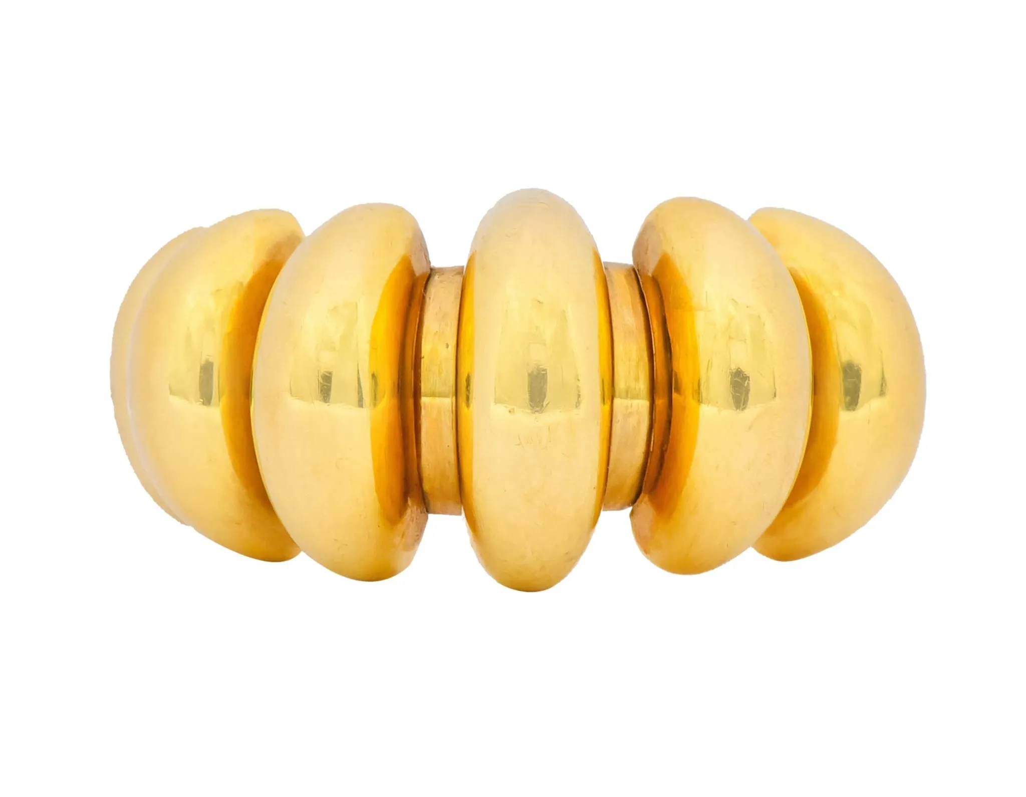 Bulgari Vintage 18 Karat Gold Italian Celtaura Band Ring Circa 1990