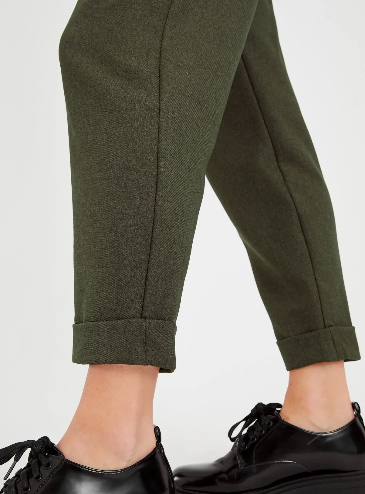 Buy Khaki Tapered Trousers 10S | Trousers | Tu