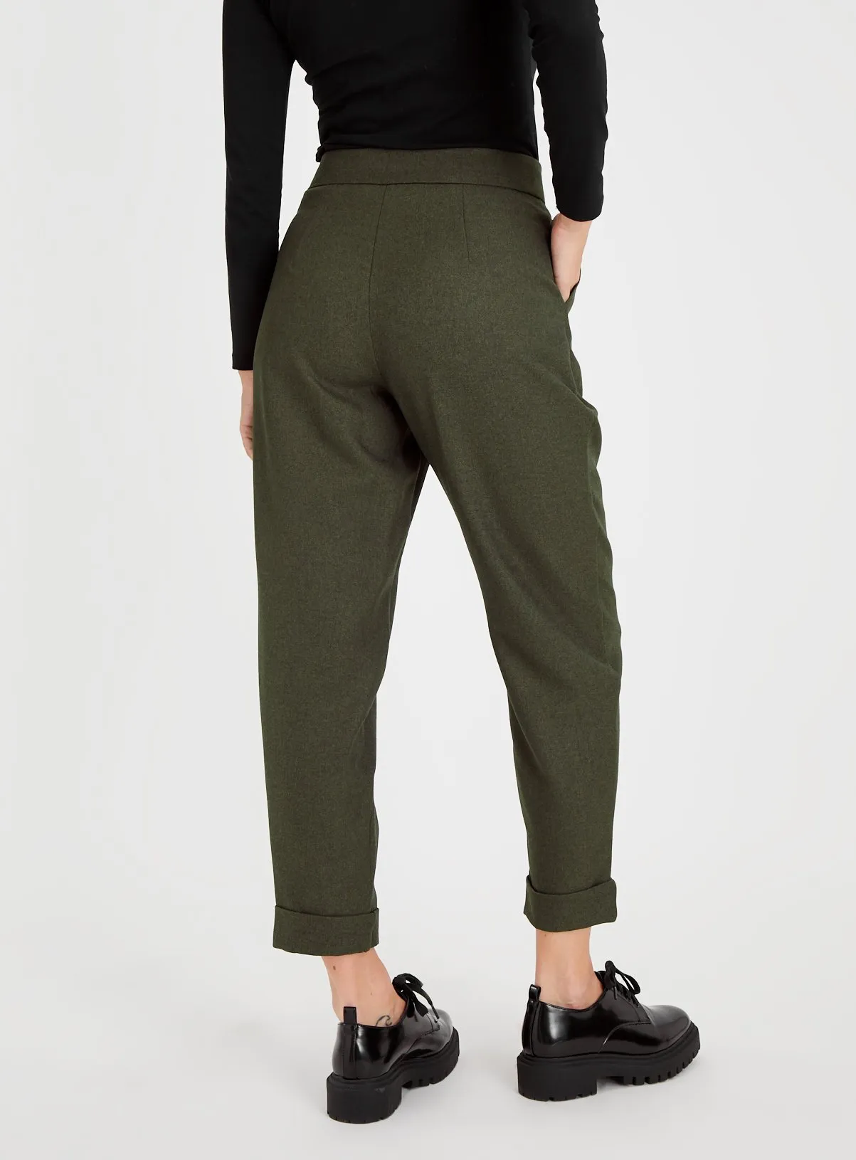 Buy Khaki Tapered Trousers 10S | Trousers | Tu