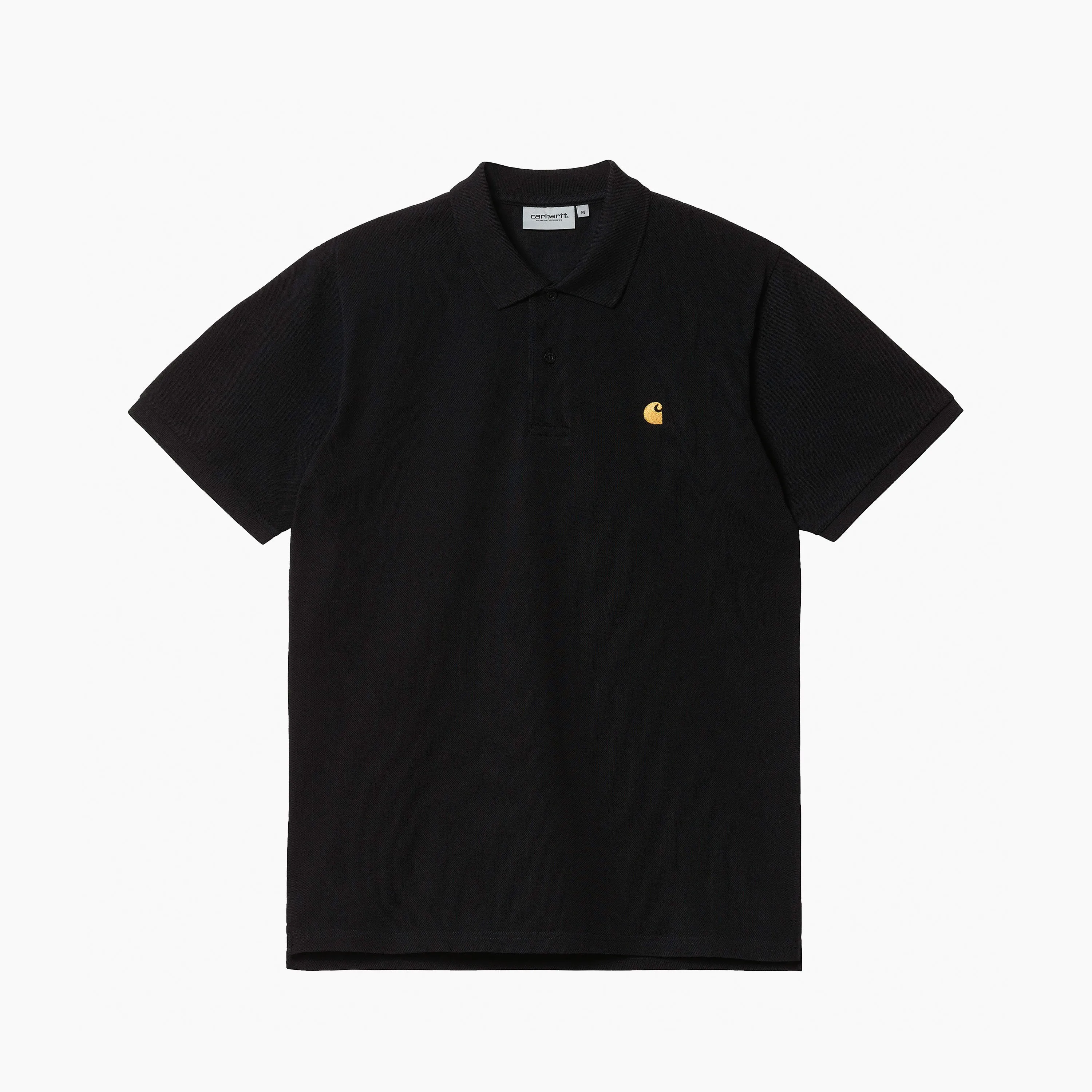 CARHARTT WIP CHASE PIQU POLO DARK NAVY & GOLD - I023807