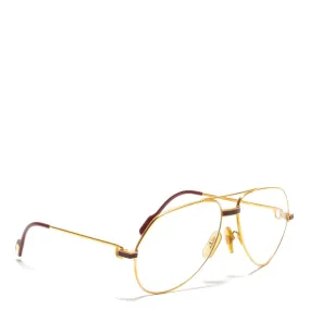 CARTIER Vintage Vendome Laque Glasses Gold