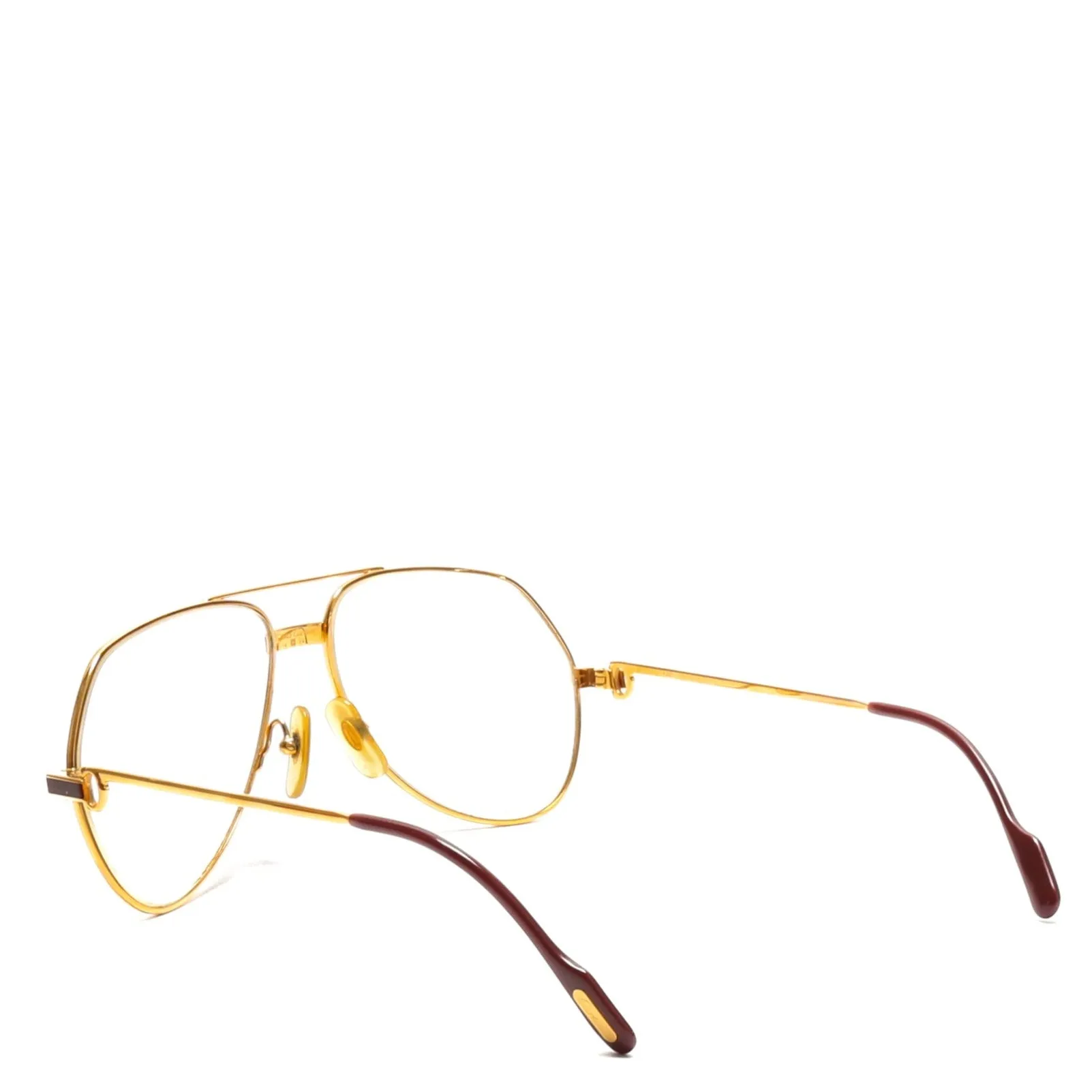 CARTIER Vintage Vendome Laque Glasses Gold