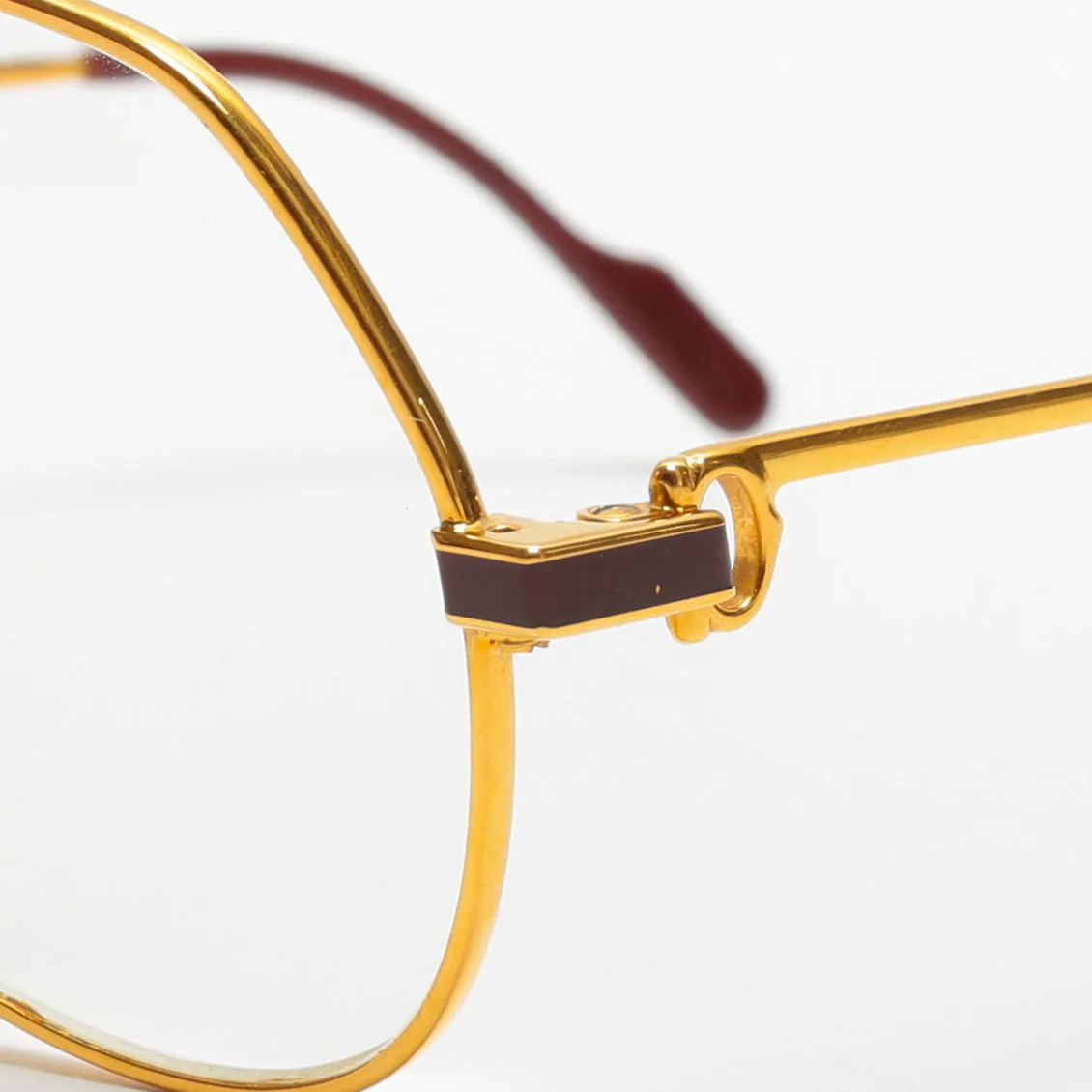 CARTIER Vintage Vendome Laque Glasses Gold