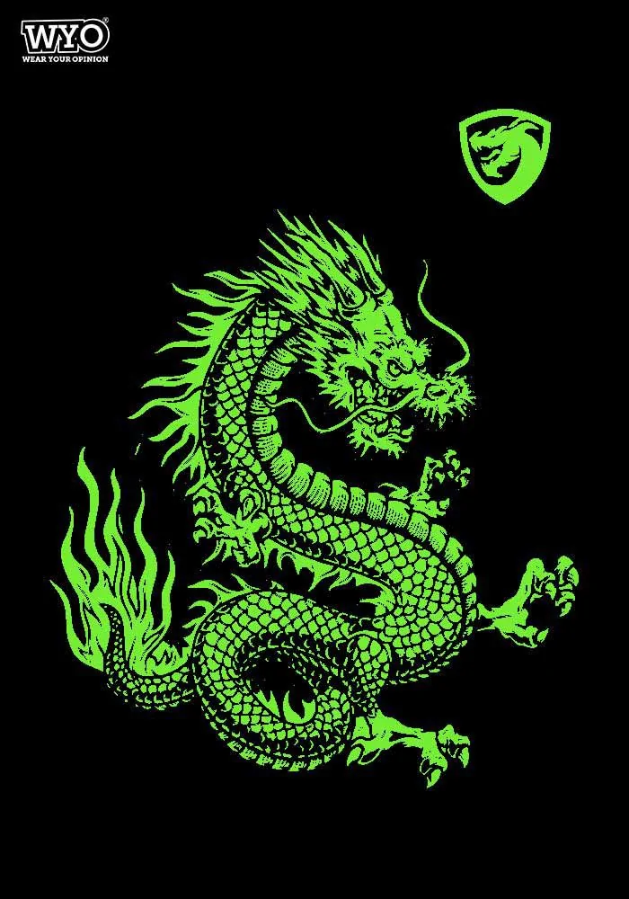 Charging Dragon Glow In Dark Oversized T-Shirt