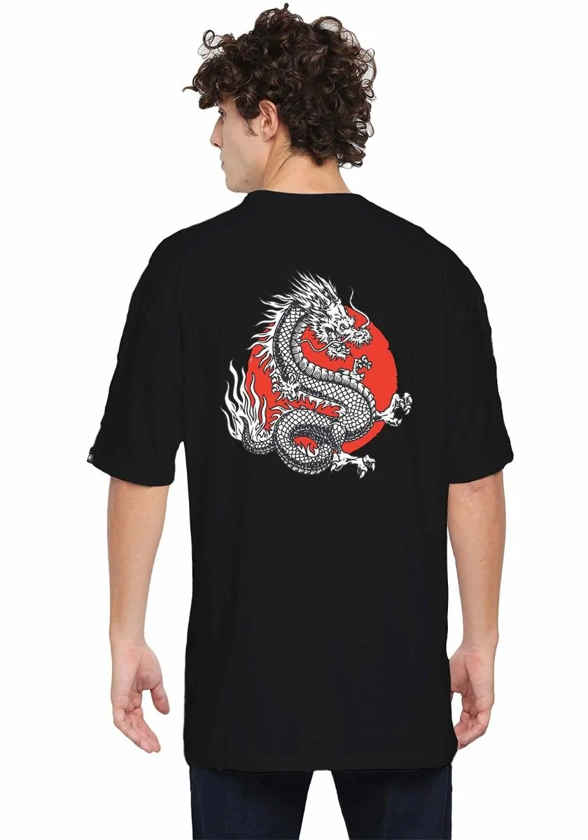 Charging Dragon Glow In Dark Oversized T-Shirt