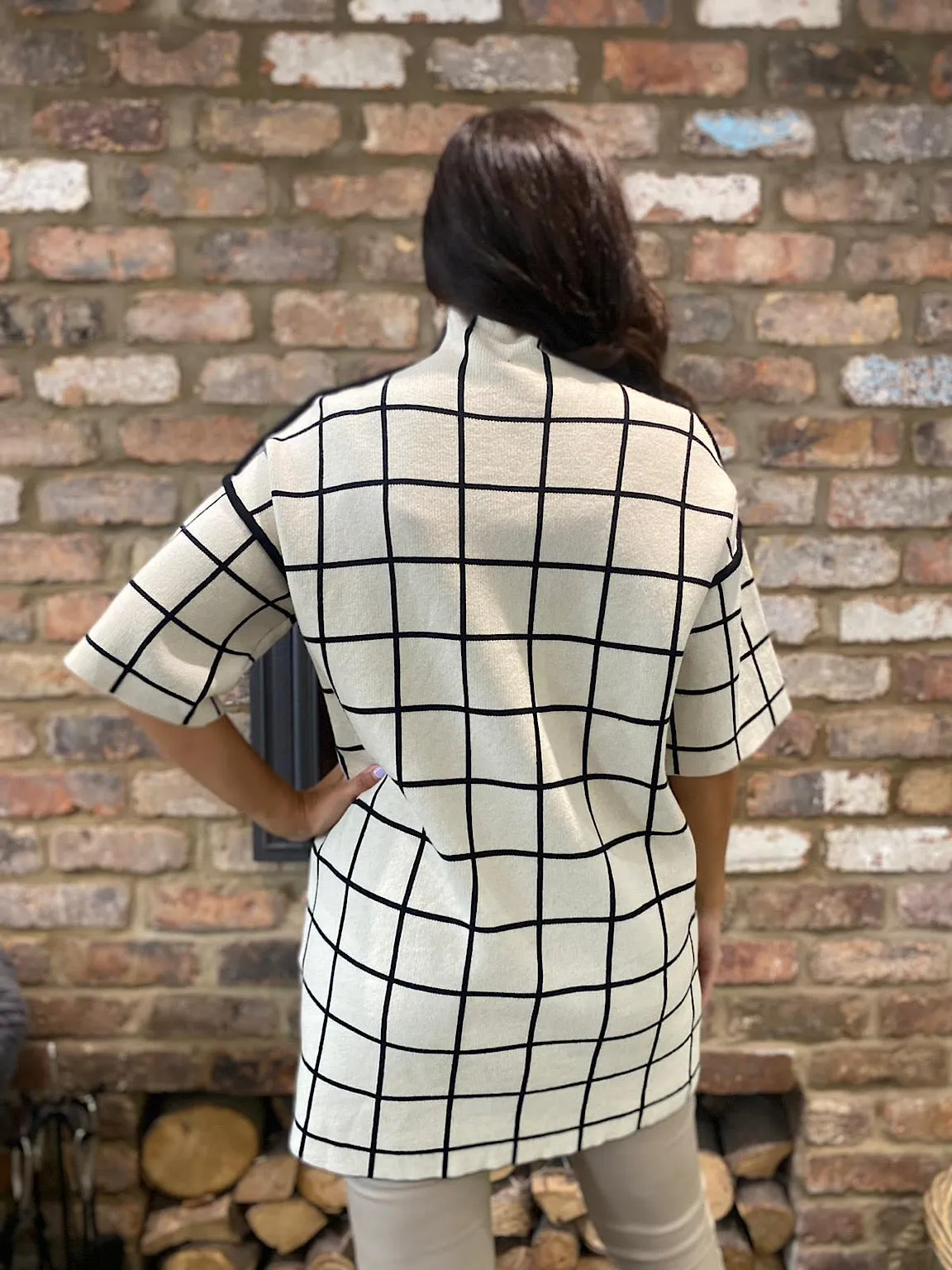 Checked Reverse Seam Jumper Aimee