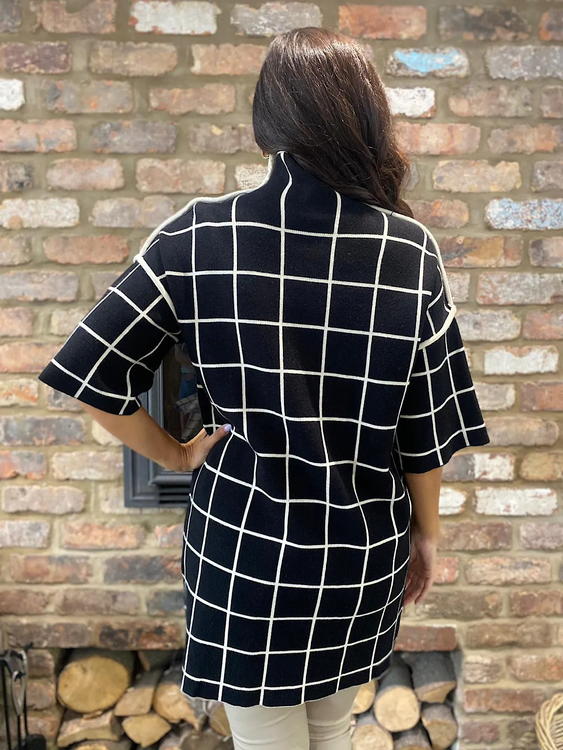 Checked Reverse Seam Jumper Aimee