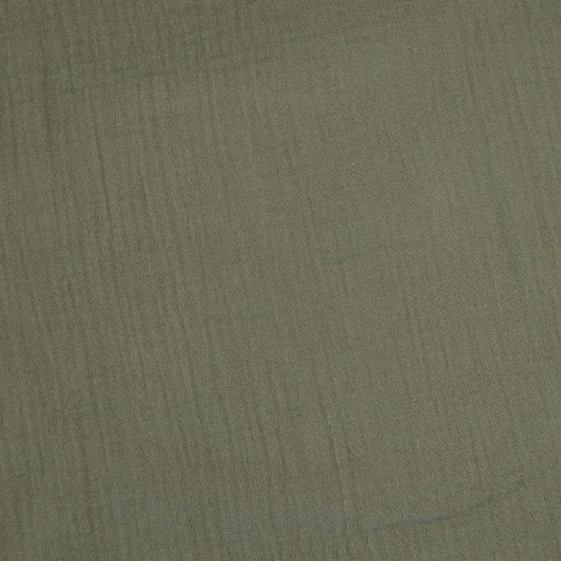 Cotton Double Gauze - Khaki Green