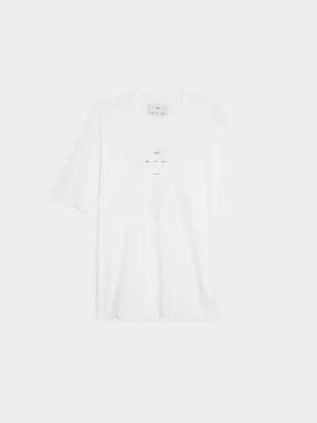 Cotton Logo Oversized Tee, White