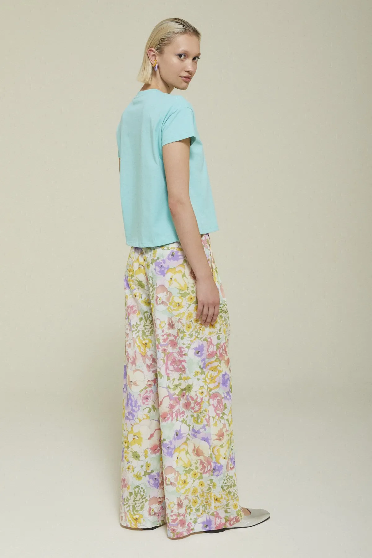 Cotton palazzo trousers