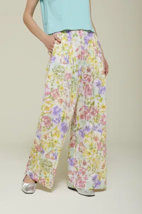 Cotton palazzo trousers