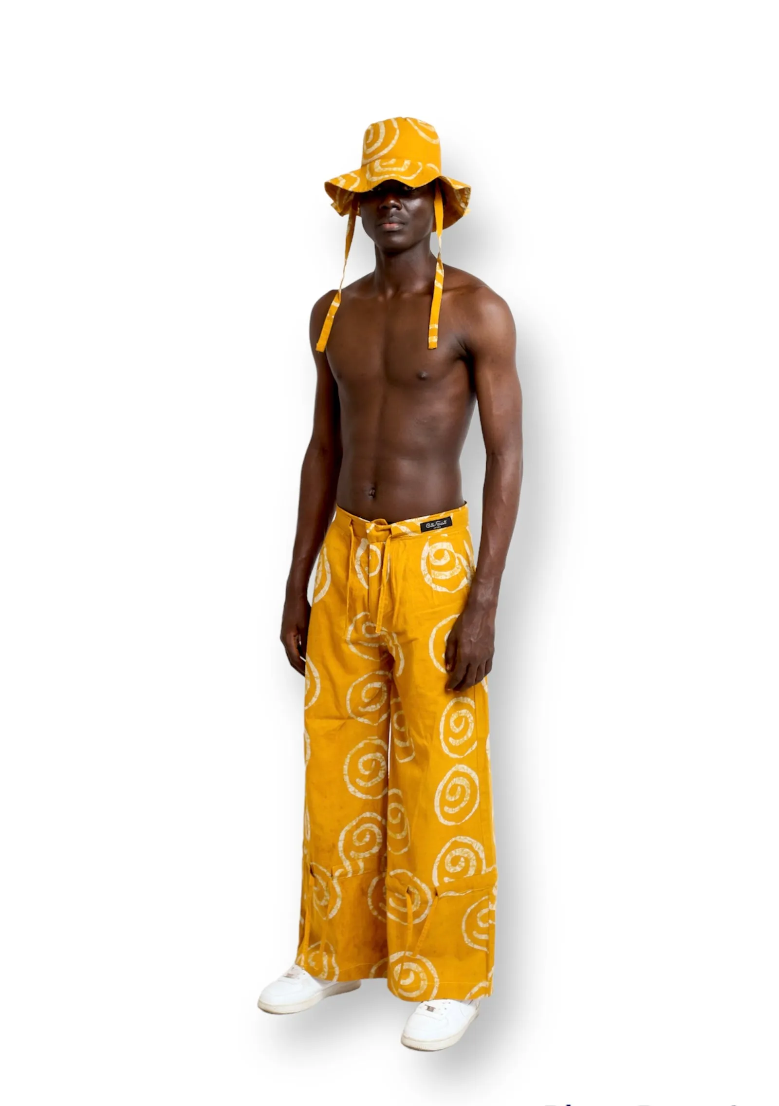 Cute Saint Moshalashi Yellow Cotton Trouser