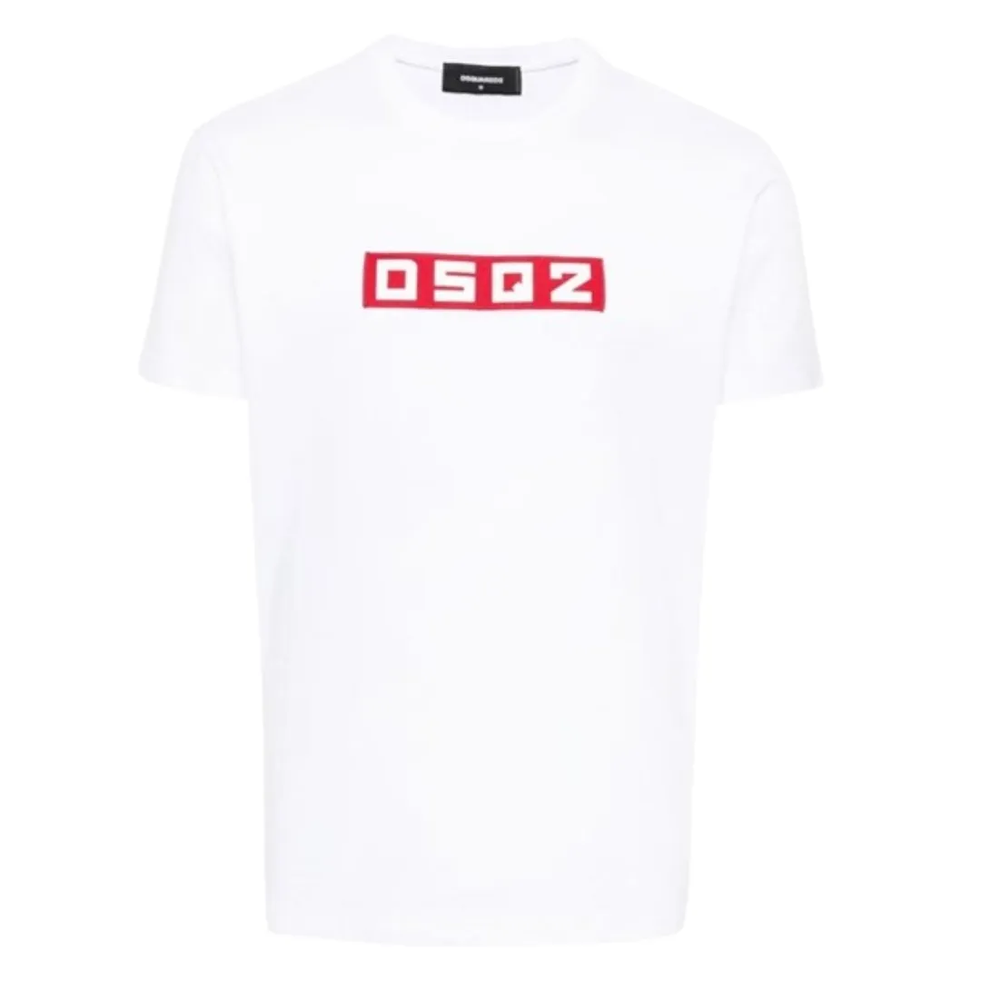 D SQUARED2  |Crew Neck Cotton Short Sleeves Logo Luxury