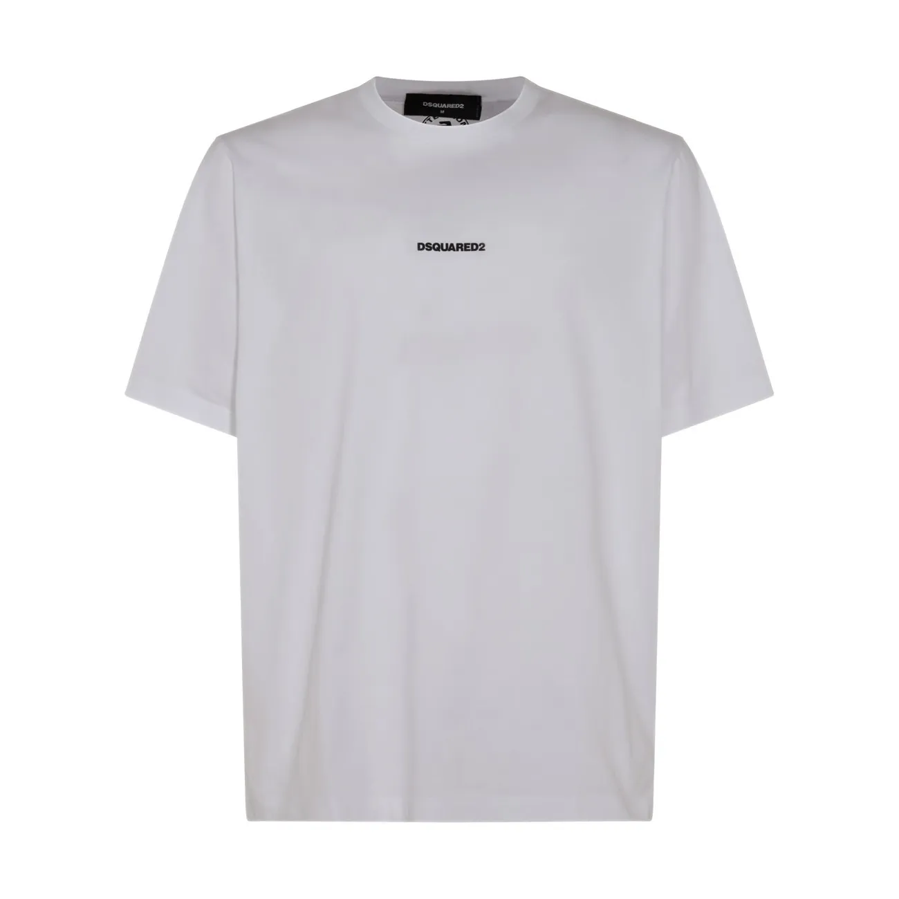 D SQUARED2  |Crew Neck Plain Cotton Short Sleeves Logo Luxury