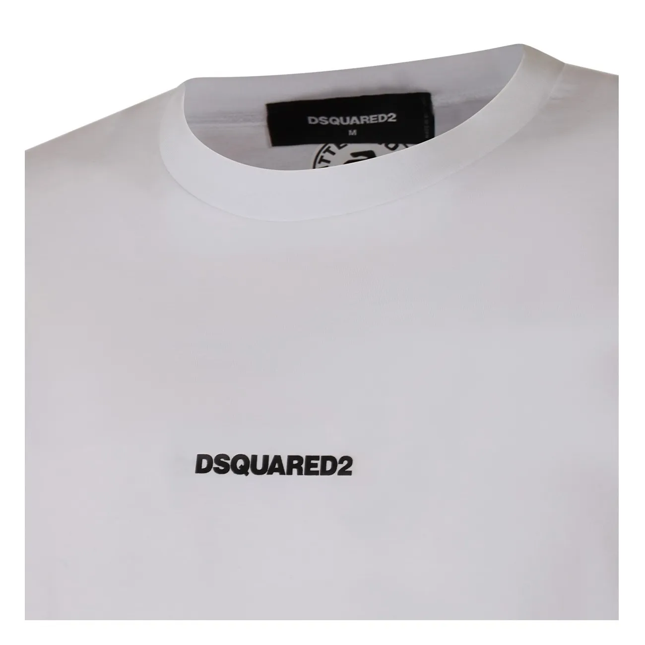 D SQUARED2  |Crew Neck Plain Cotton Short Sleeves Logo Luxury