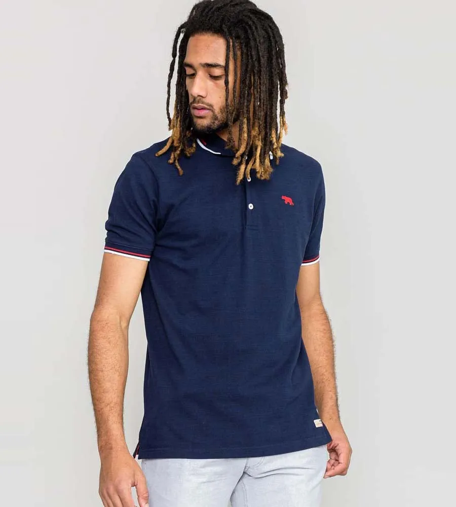 D555 Tall Mens Polo Shirt With Chest Embroidery and Double Tipping (STANBRIDGE)