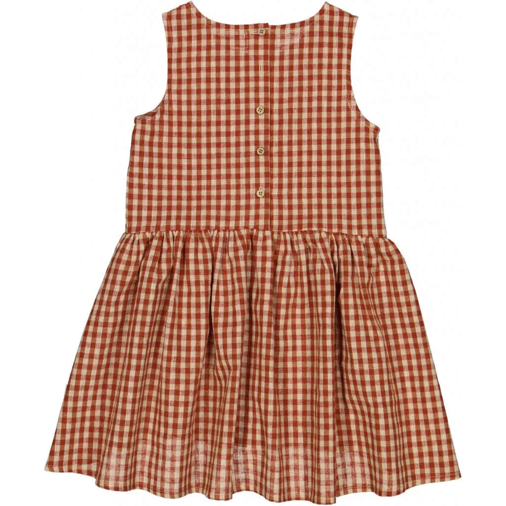 Dress Sarah - sienna check