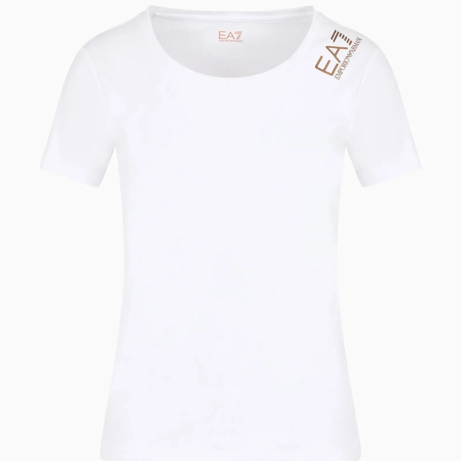 EA7 Womens Core Stretch-Cotton T-shirt