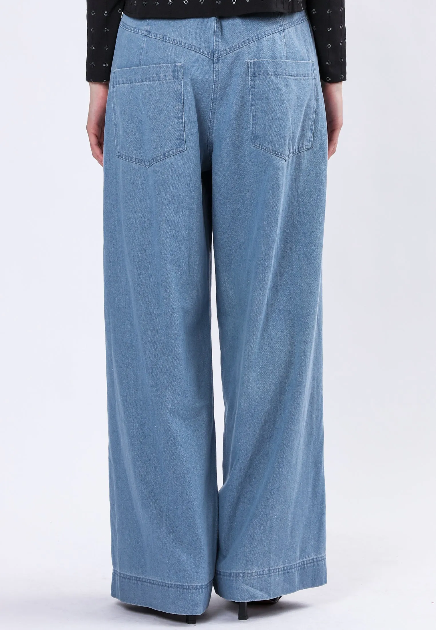 ECCENTRIC WASHED BLUE TROUSERS