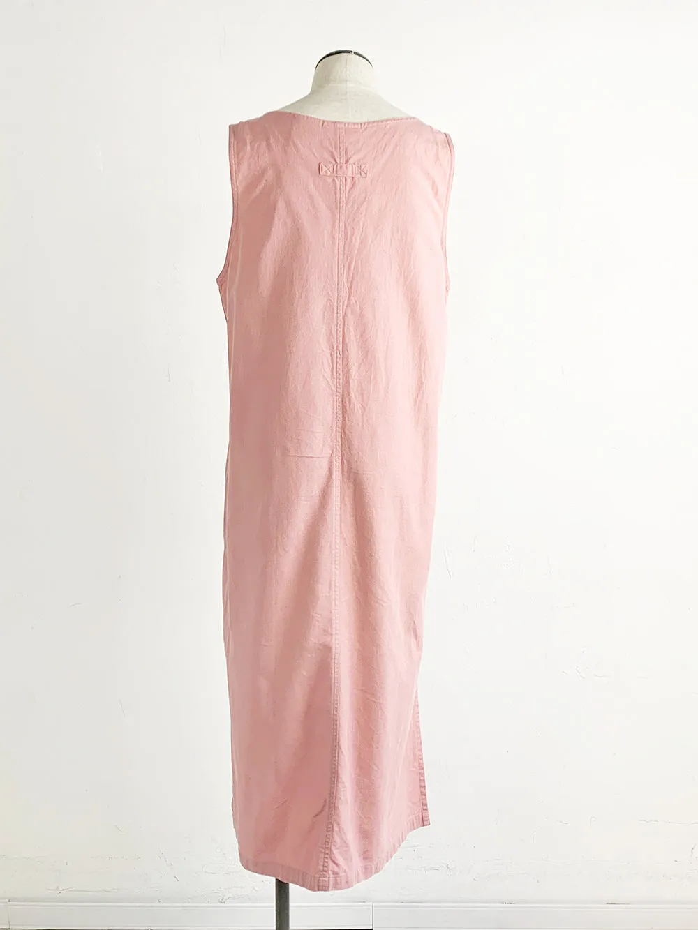 ECP Pink Cotton / Linen Jumper Embroidered Dress