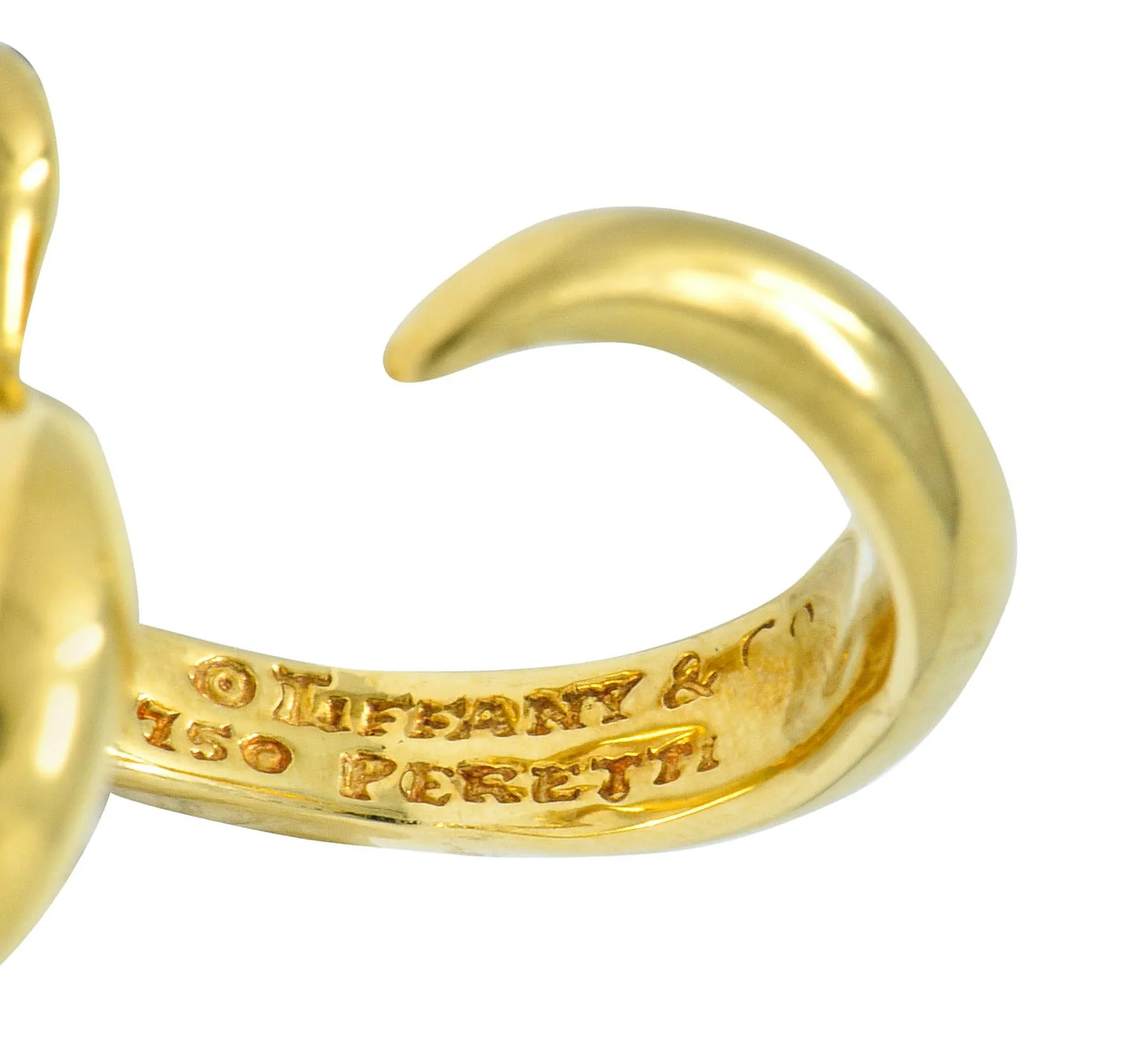 Elsa Peretti Tiffany & Co. Vintage 18 Karat Gold Open Heart Ring