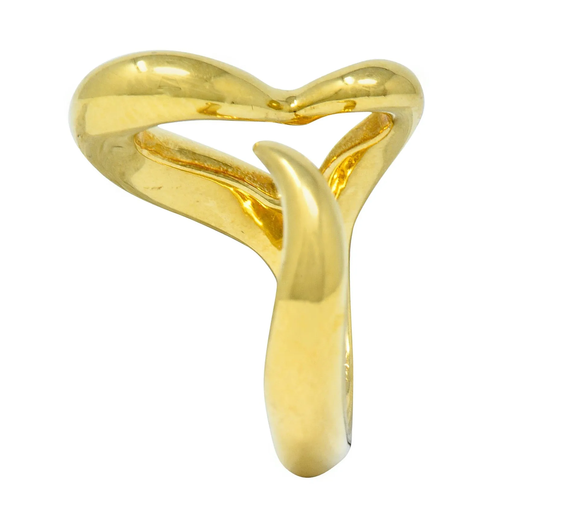 Elsa Peretti Tiffany & Co. Vintage 18 Karat Gold Open Heart Ring