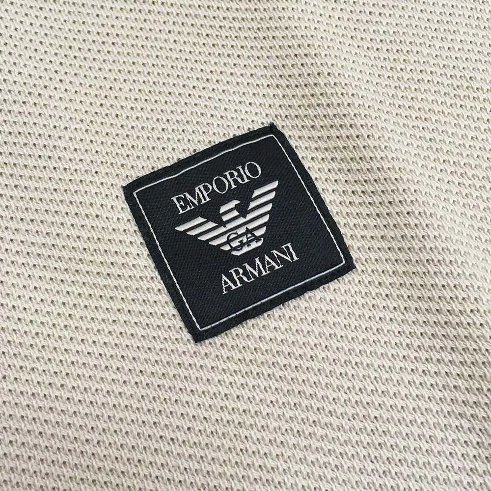 EMPORIO ARMANI  |Plain Cotton Short Sleeves Logo Polos