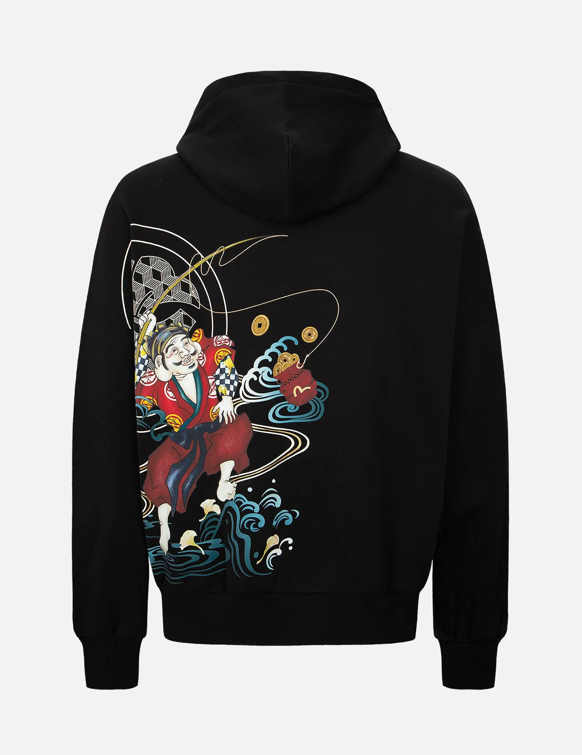 Fisherman Godhead Print Hooded Sweatshirt