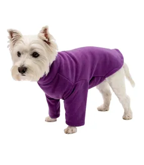 Fleece dog jumper l purple Firefoot