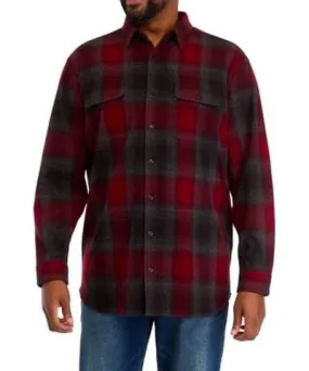 For the Republic Men's Big & Tall Long Sleeve Flannel Shirt