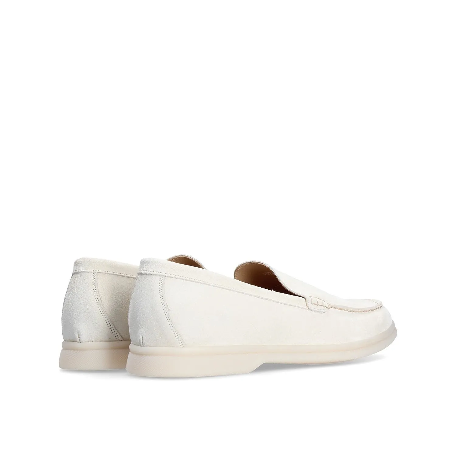 Franceschetti Vieste Men's Shoes White Suede Leather Slip-On Sneakers (FCCT1014)