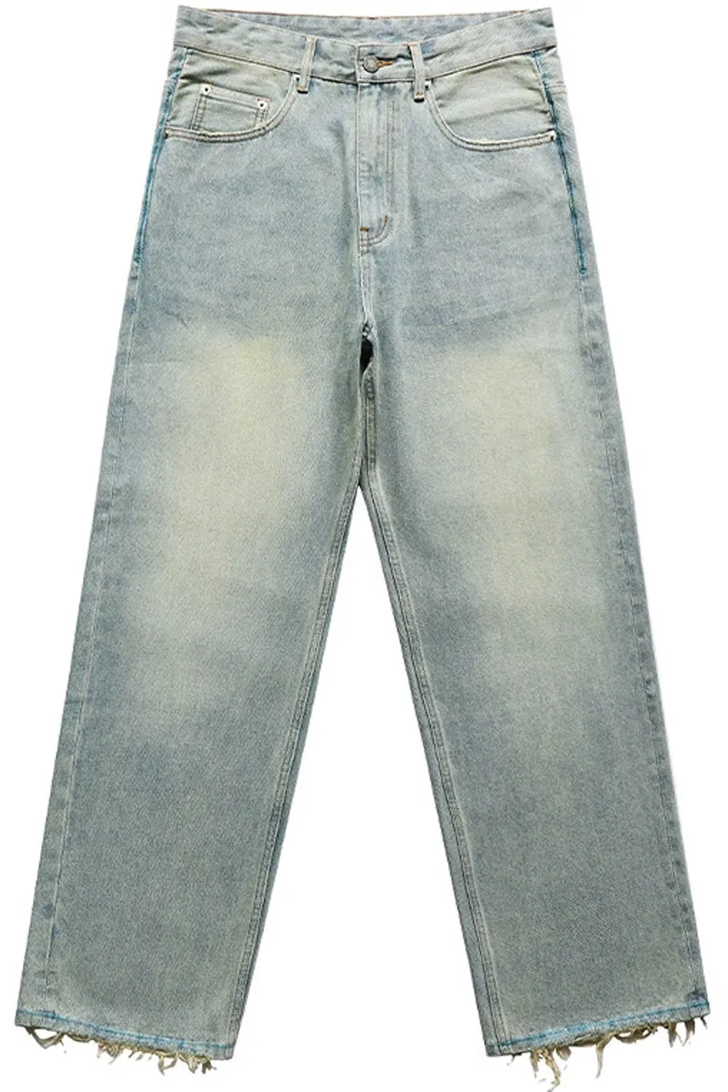 Frayed Wide Leg Jeans